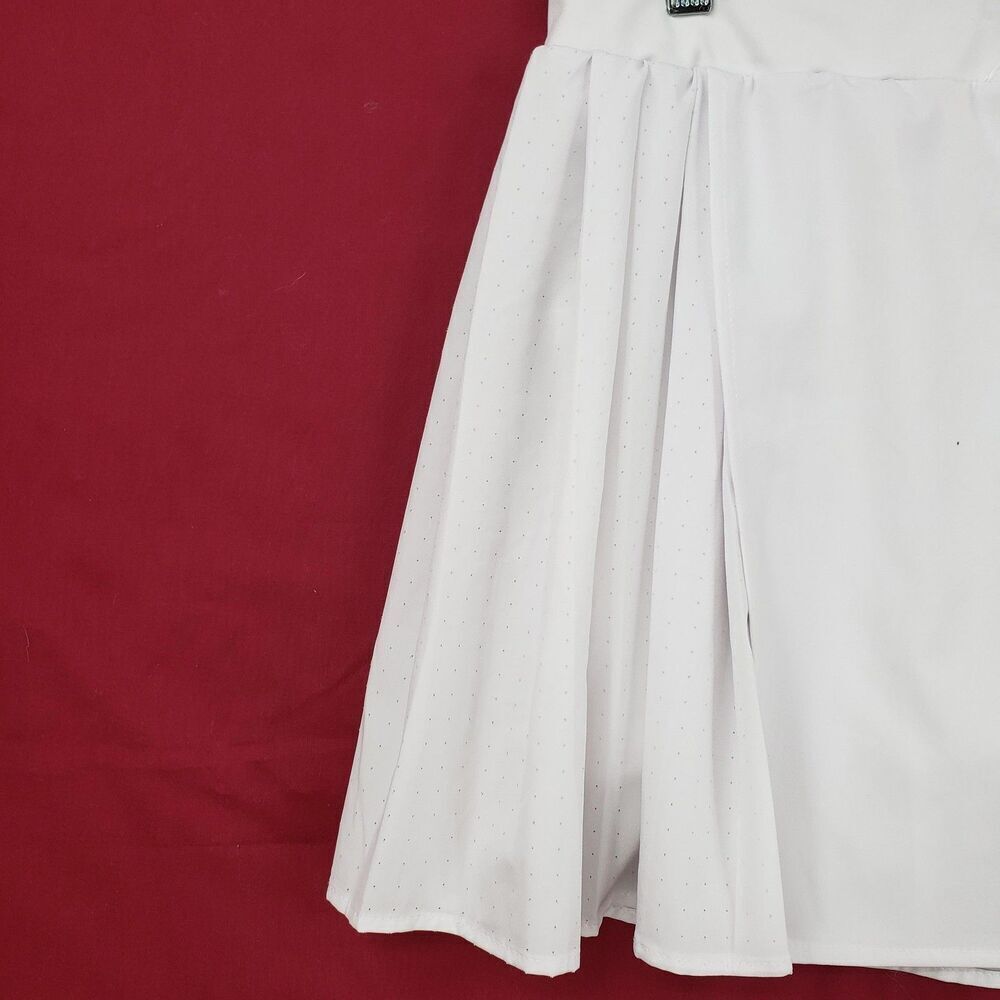 Avia Skort Womens Medium White Tennis Golf Pleated Side Zip Built-in Shorts - Picture 3 of 9